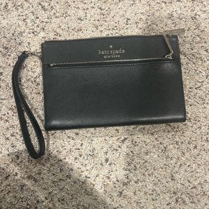 Kate Spade Black Wristlet Clutch